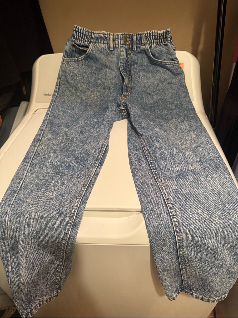 Vintage 1980s Women’s Lee Acid Wash Mom Rise Jeans Size 6-8